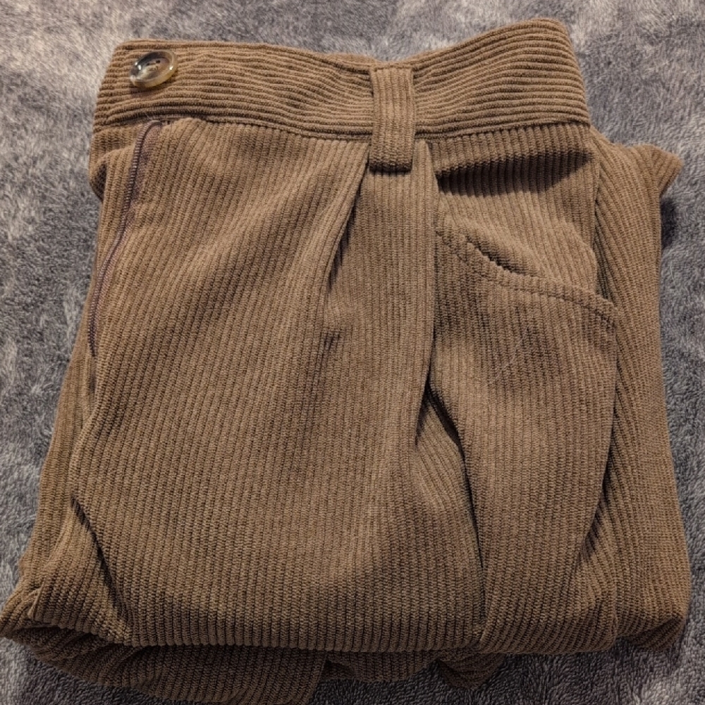 HALARA Taupe Corduroy Pants